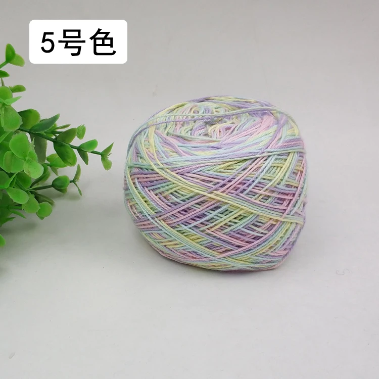 Мягкая пряжа из чистого хлопка 100 г в цвете натуральная яркость для вязальных