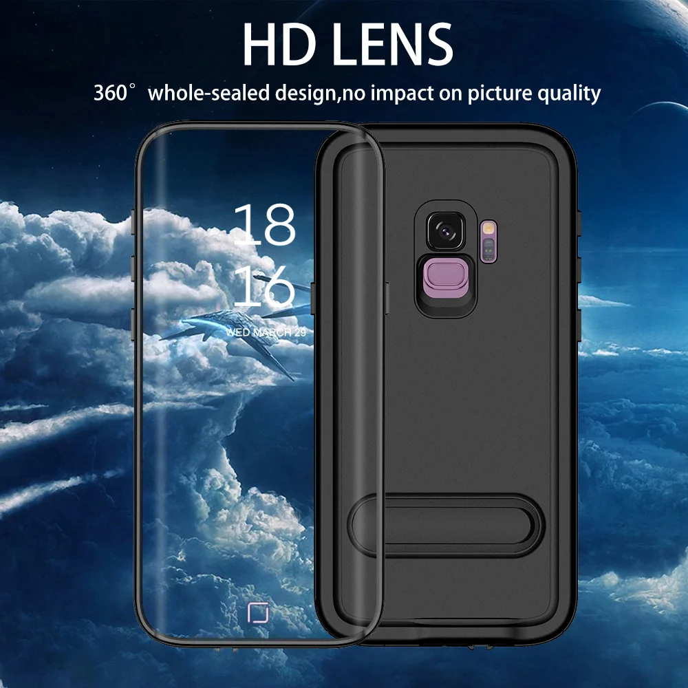 Чехол Водонепроницаемый IP68 ДЛЯ Samsung S10 S9 + S8 ударопрочный чехол для плавания
