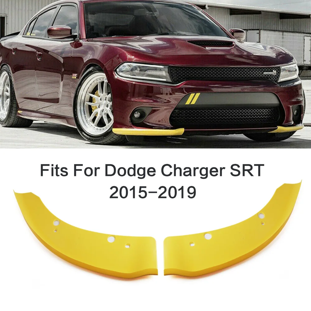 Splitter Lip Deflector Lips Diffuser Spoiler Protection For Dodge Charger Srt Scat Pack 2015-2019