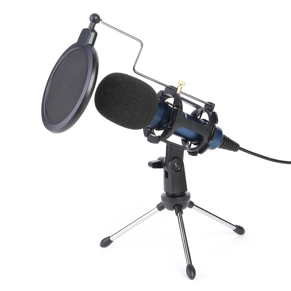 

Network Teaching Video Conferencing USB Computer Condenser Microphone Chatting Gaming Podcast Recording for PS4 PC