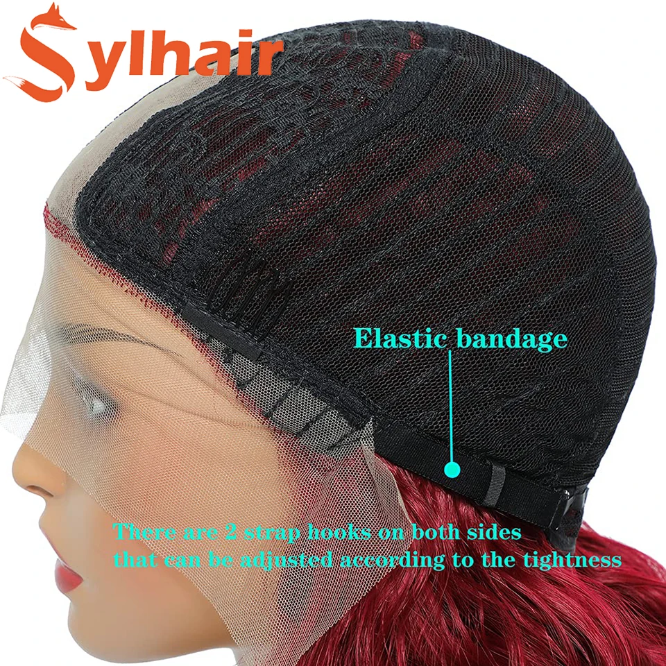 Парики на сетке спереди бордовый парик 26 дюймов длинные волнистые кудрявые смеси