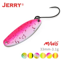 jerry mang freshwater mteal spoon fishing lure 3 1g artificial wobblers swimbait for trout bass pesca tackle