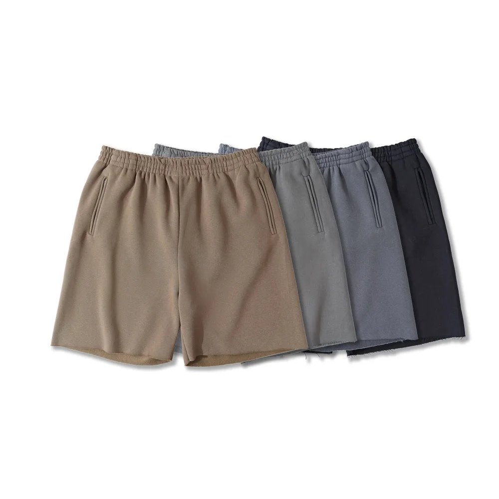 

SEASON 6 Shorts Men Women Hip Hop 1:1 High Quality Kanye West Casual Streetwear Solid Sweat Shorts Pants Simplicity Breeches