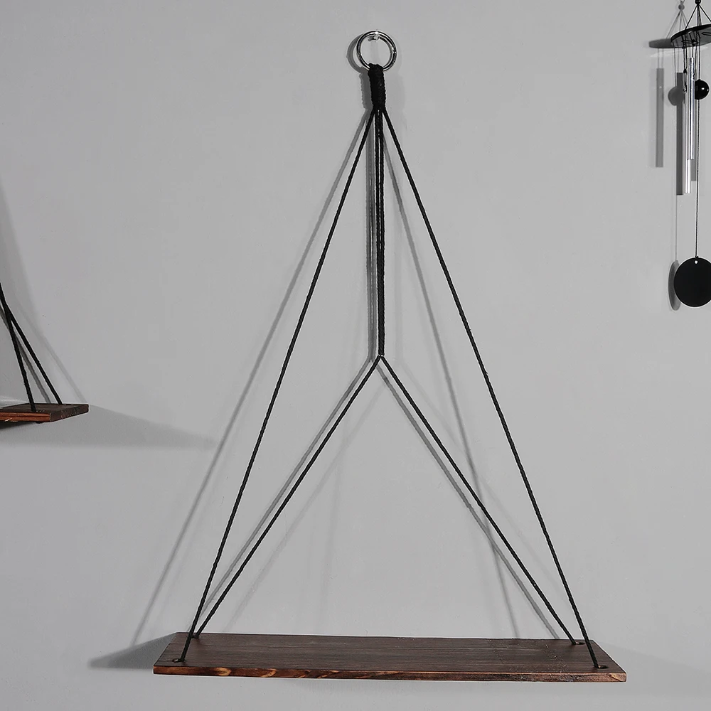 

Деревянные подвесные полки Black Wooden Shelf