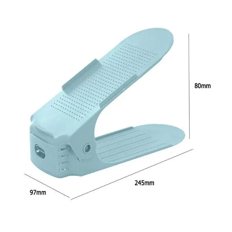 

1PC Simple Plastic Double Layer Shoe Rack Adjustable Shoes Holder Stand Shelf Shoe Rack Storage Space Saver for Home Storage