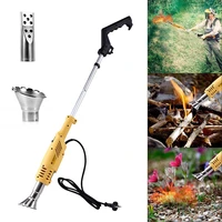 electric weed killer weed burner flameless grill igniter without chemical gas 2000w gardening tool lawn mower with 3 nozzles 2m