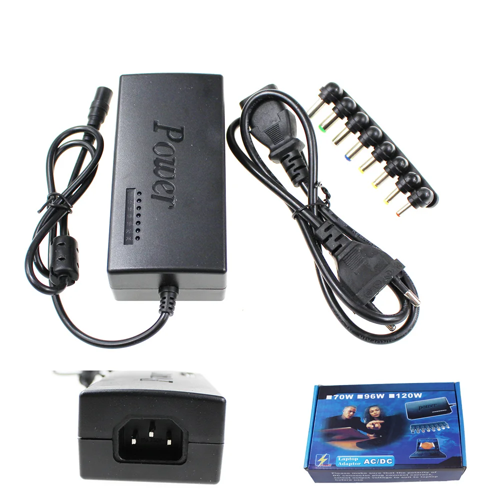 

DC 12V/15V/16V/18V/19V/20V/24V 4-5A 96W Laptop AC Universal Power Adapter Charger for ASUS DELL Lenovo Sony Toshiba Laptop