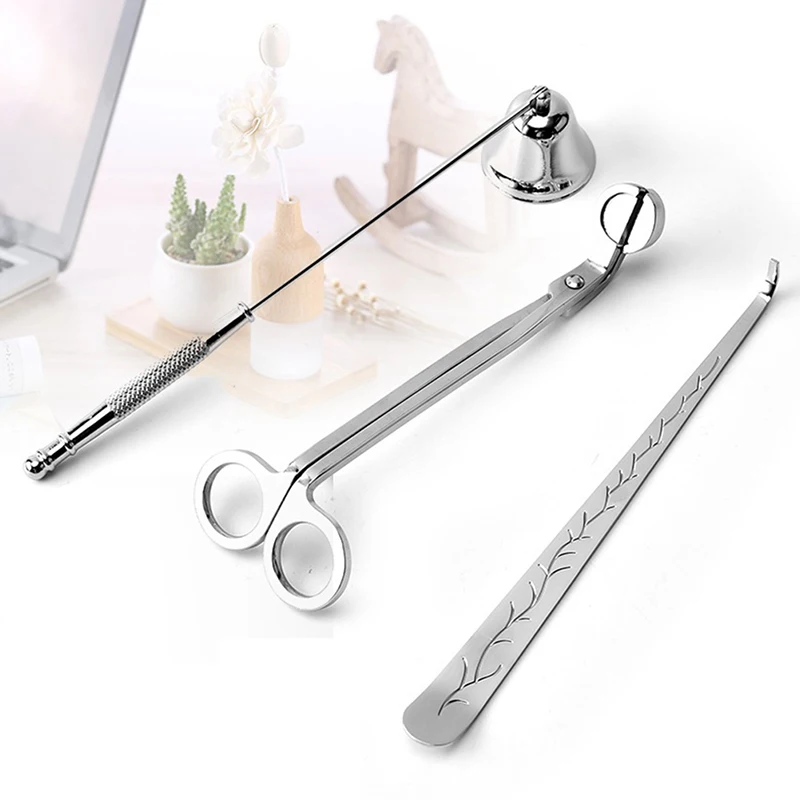 3Pcs Luxury Candle Set Extinguisher Tool Home Decor For Party Wedding | Дом и сад