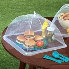 Складной бытовой зонт для еды, моющаяся сетчатая накидка для пикника, барбеквечерние вечеринки, защита от летания, москитная сетка, палатка, кухонные гаджеты