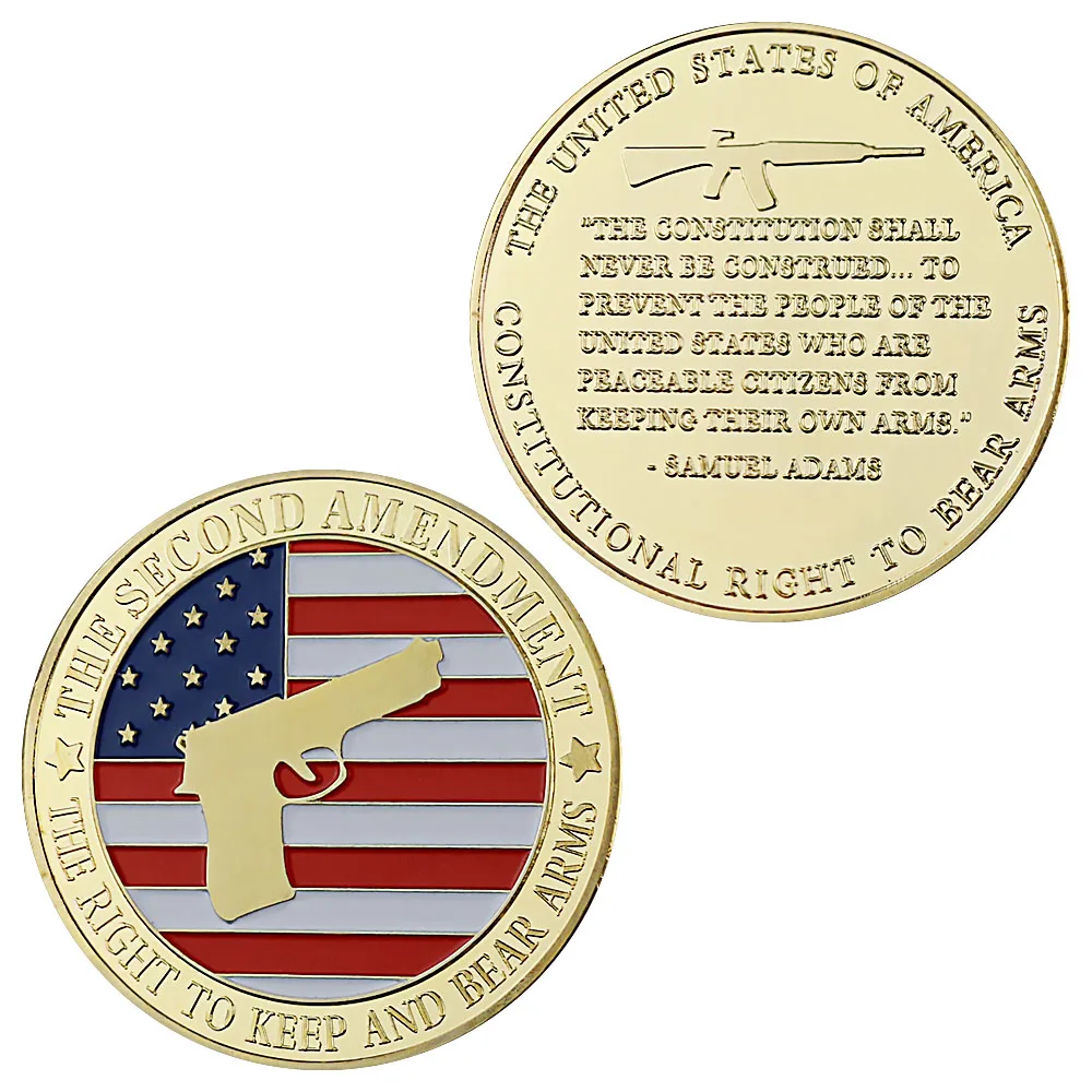 Сувенир второй изменить право хранить и нести оружие монета с холодным покрытием