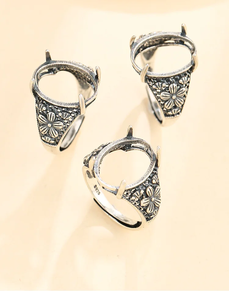 Основание для ювелирных изделий серебро 925 пробы женщин 12 х16 мм чистый блокнот A5789