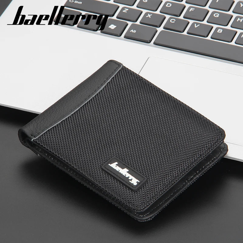 Мужские кошельки модный мужской кошелек с отделением для монет без молнии денег