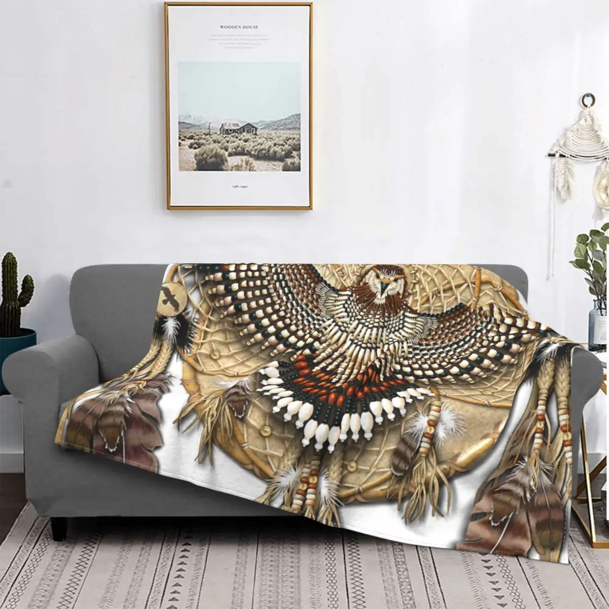 

Manta de Mandala atrapasuede halcon de cola roja, colcha de cama a cuadros, manta de lino a cuadros, manta Thermal para ниспадающий