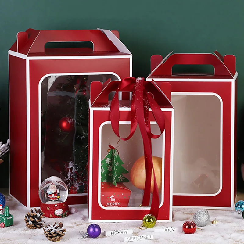 Прозрачная упаковка сумка-тоут Крафт бумажная для свадебной вечеринки