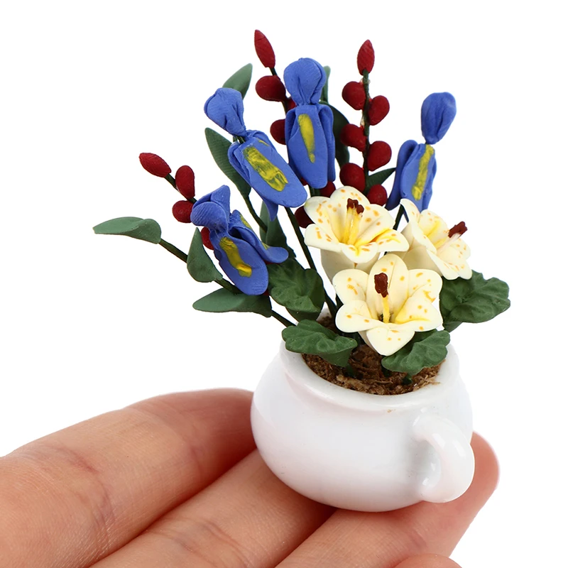 Новинка 1:12 креативный миниатюрный кукольный домик мини Горшечное растение