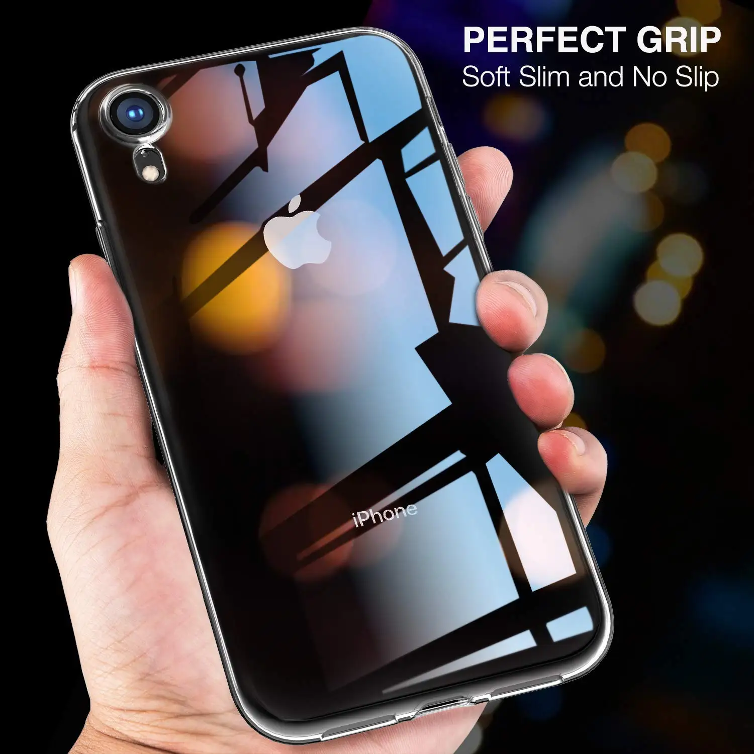 Тонкий прозрачный мягкий чехол премиум-класса для iPhone XR XS Max X гибкий