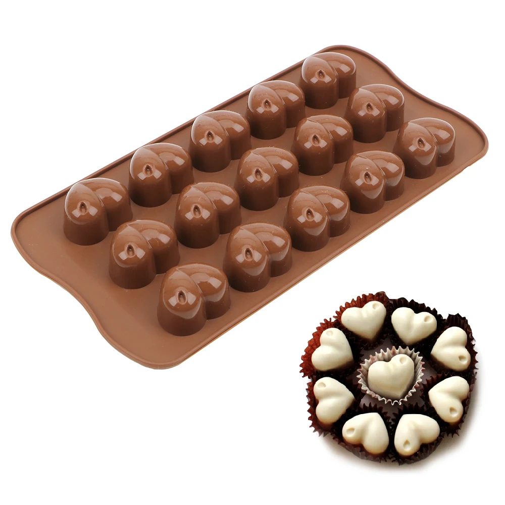 

3D Heart Form Silicone Mold Heart Shape Mould Kitchen Baking Tool Cake Decorating Ice Cube Chocolate Soap Jelly Tray