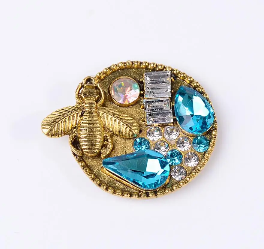 Rhinestone Embellishments Buttons 10pcs Bee in Cluster Flowers Flatback Handicraft Bowknot Flower Decoration DIY Craft Supplies