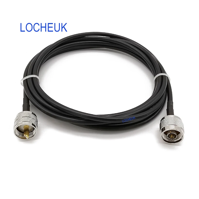 LMR195 РЧ коаксиальный кабель N Тип штекер UHF штекер PL259 прямой разъем отрезок провода расширения Перемычка провода LMR195 РЧ кабель