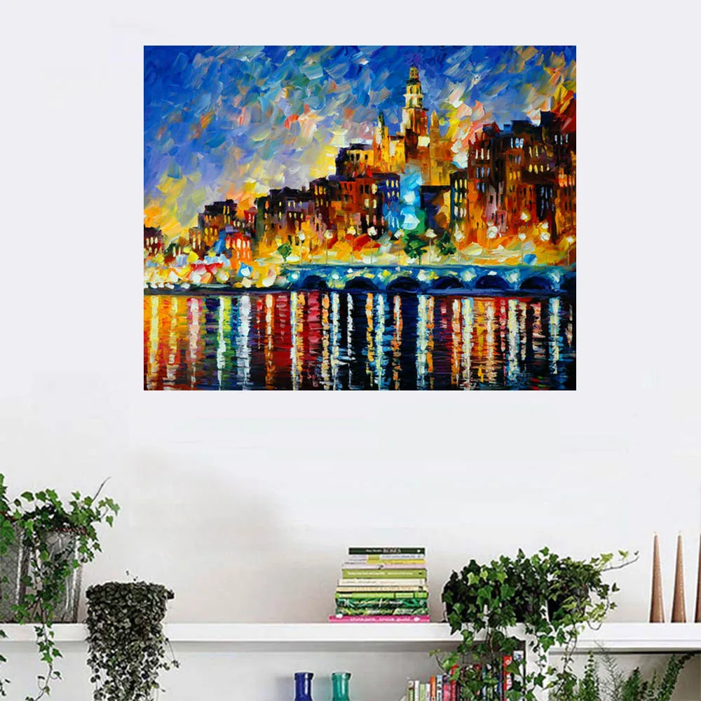 Лампа для комнаты с видом на море пейзаж картина маслом холсте Настенная дома