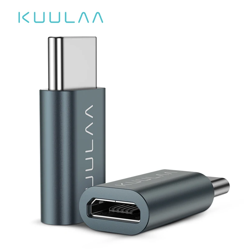 KUULAA USB C OTG адаптер Type к Micro зарядный кабель конвертер для Macbook Pro Samsung Galaxy S10 S9 Huawei