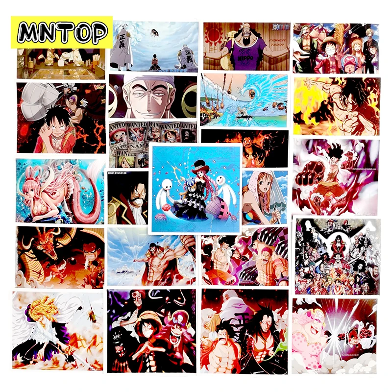 10/30/50/100pcs/pack Cartoon Anime ONE PIECE Waterproof Stickers For DIY Luggage Skateboard Laptop Motorcycle Computer Scrapbook