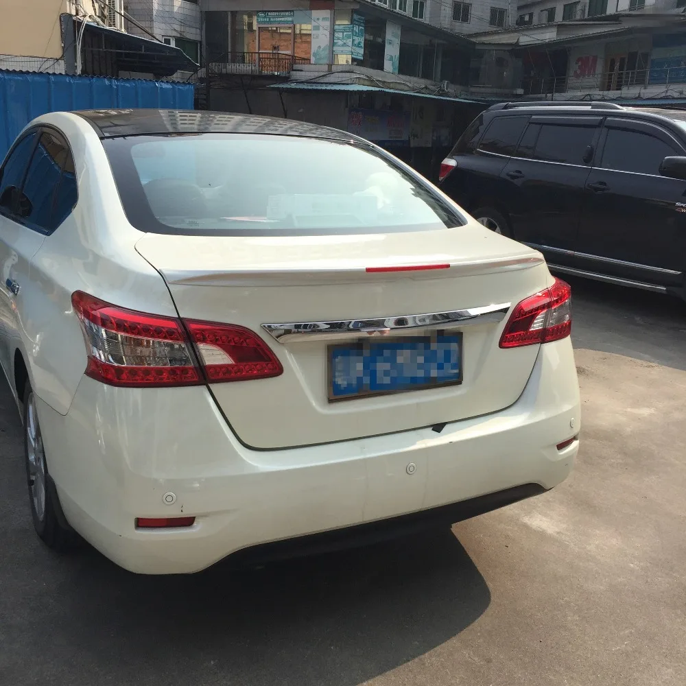 Спойлер для Sentra 2012-2015 Nissan спойлер из АБС-пластика заднее крыло автомобиля цветной