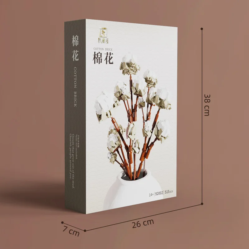 

Creator Idea Series White Kapok DIY Advanced Assembled Puzzle Model 515PCS Building Blocks Brick Toys Kids Birthday Gift Set