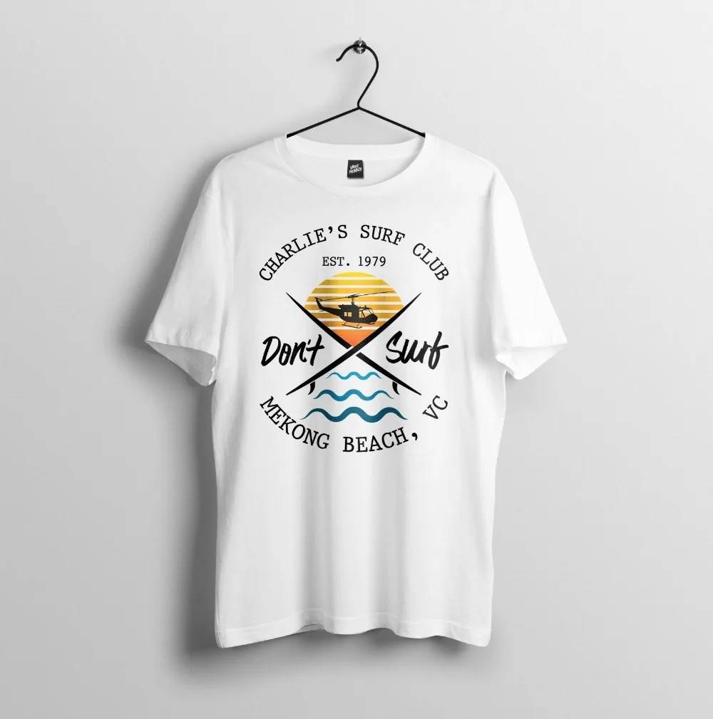Charlie Don Surf Apocalypse Now смешная пародия Мужская мода унисекс 2018 Harajuku Хип хоп брендовые