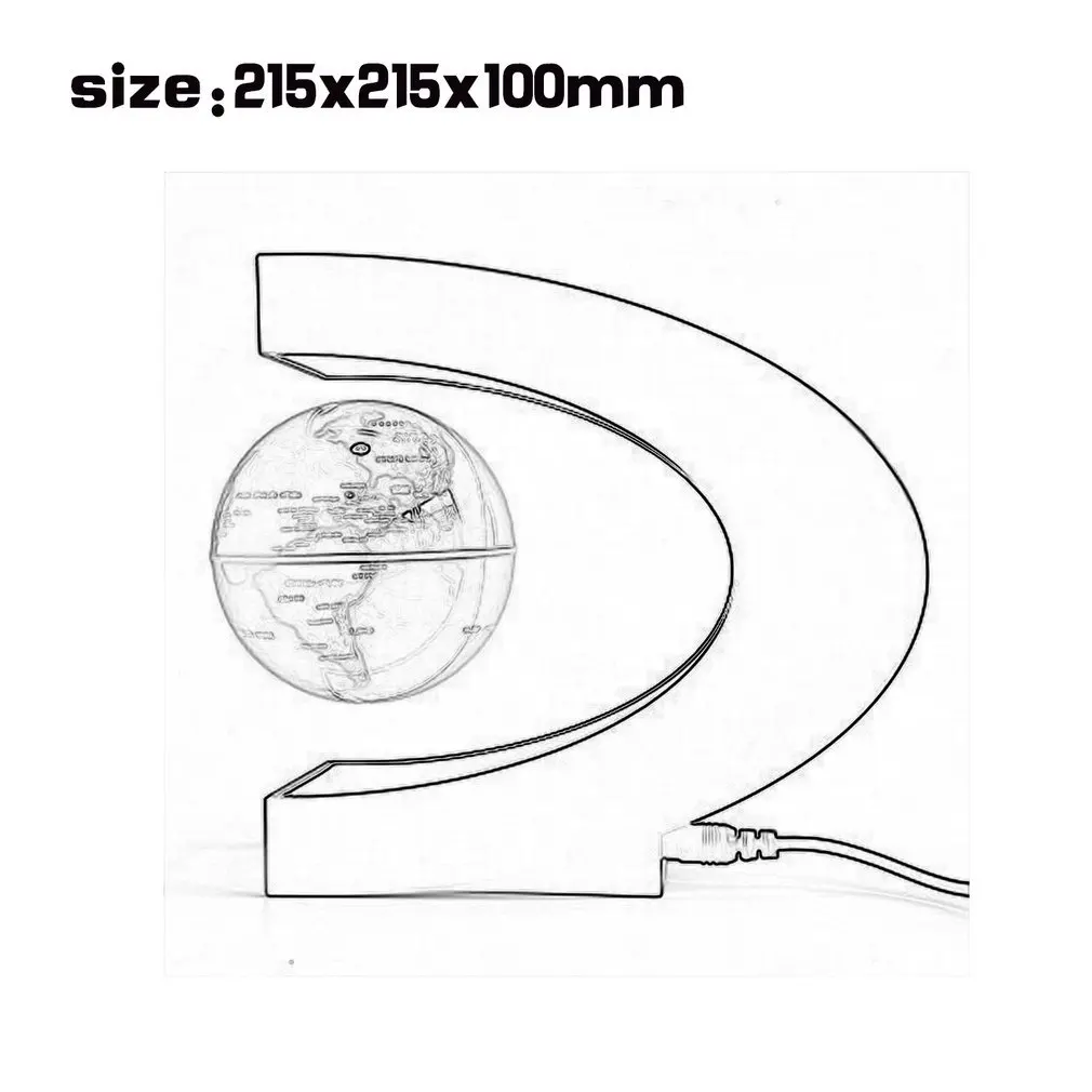 

2019 NEW Magnetic Levitation Globe Floating World Map Ball Lamp Cool Lighting Office Home Decoration Terrestrial Globe Lamp