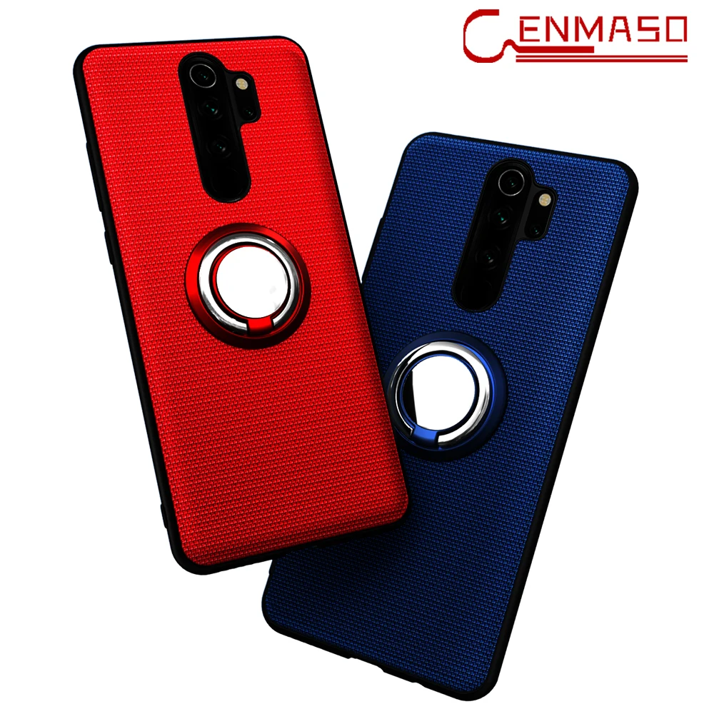 Защитный чехол для Red mi Note 8 Pro 8T 7 Чехол для Xiaomi mi Note 10 CC9 Pro магнитное автомобильное кольцо-держатель на палец кожаный полный Чехол