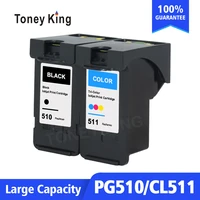 toney king compatible for canon pg510 cl511 pg 510xl cl 511xl pg 510 ink cartridge for pixma ip2700 mp230 mp240 mp250 mp260