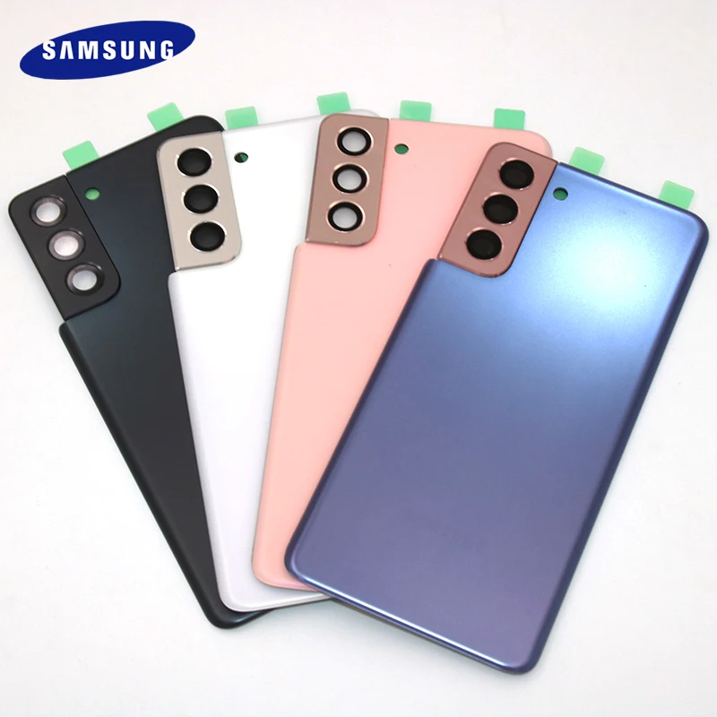 

Samsung S21 5G Housing Cover Back Case Battery Protective Phone Cover For Galaxy S 21 Rear Door Replacement +Camera Lens Frame