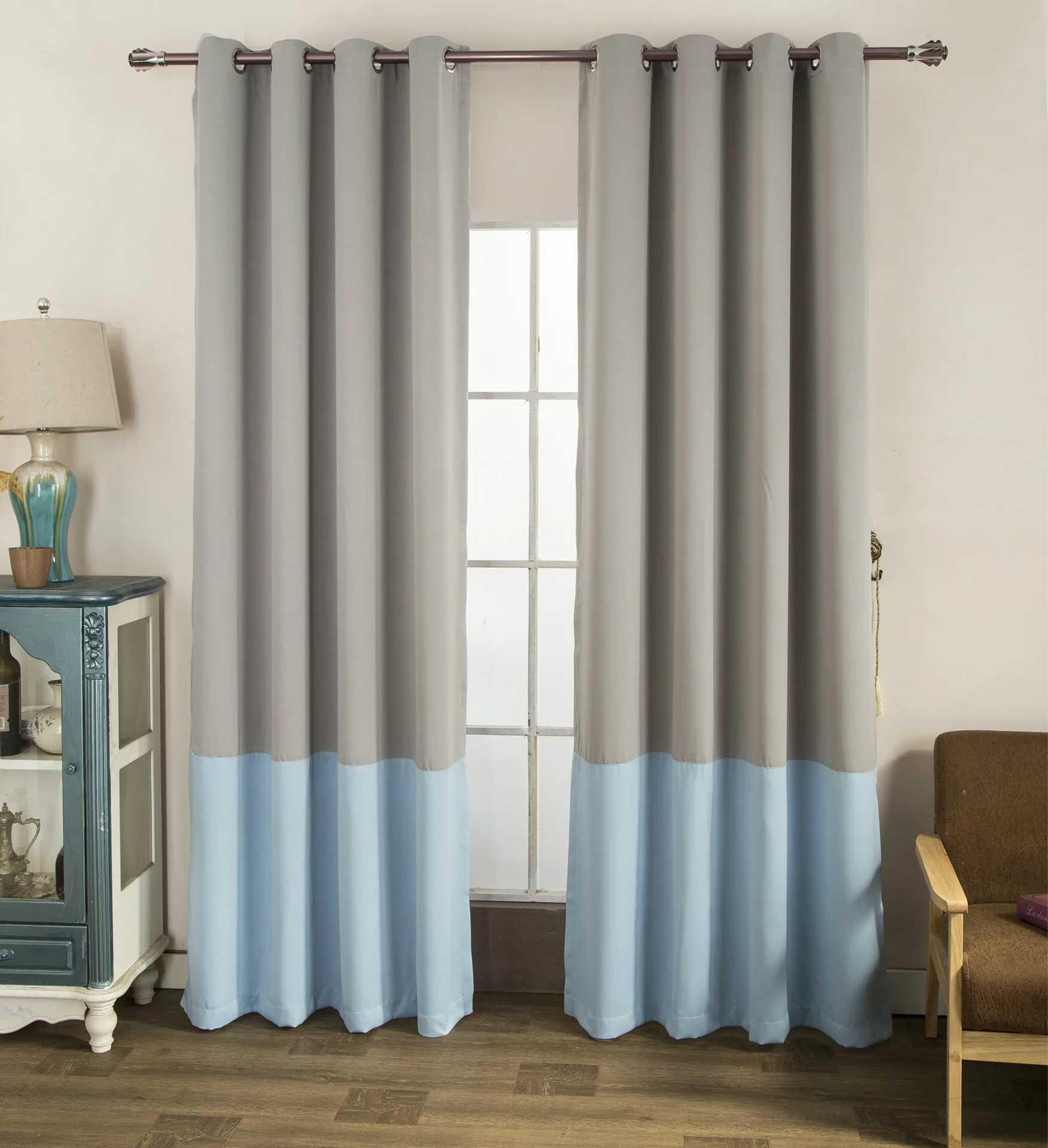 

Yaapeet однотонные современные светонепроницаемые занавески s Роскошная гостиная спальня оконные занавески двухцветные Оконные Занавески дл...