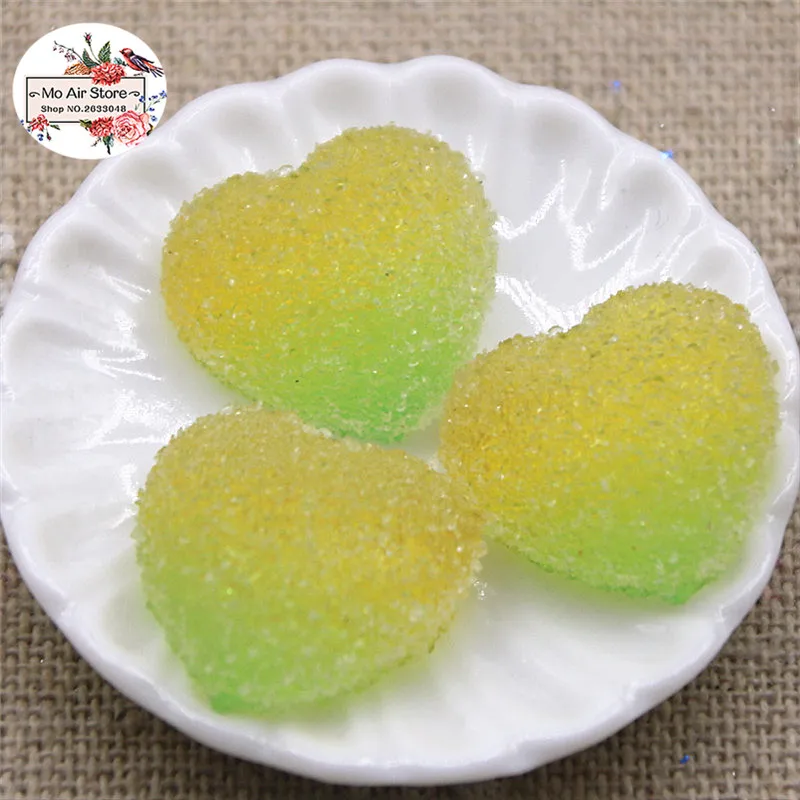 10 шт. искусственные кабошоны из смолы в форме сердца|craft cross|craft silkcandy scarf |