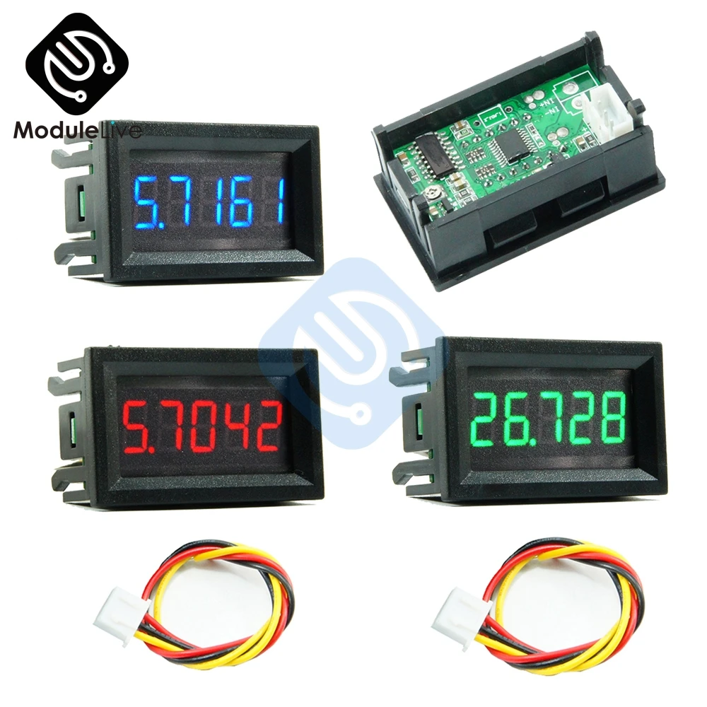 

DC 0-33.000V Digital Voltmeter 5 Digits Bit Volt Voltage Meter Car Motorcycle Volt Tester Detector DC 12V 24V Capacity Monitor