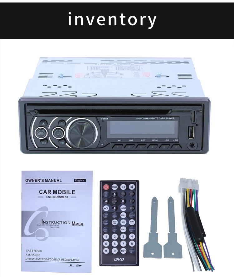 ALLOYSEED 8169A 1 Din Bluetooth автомобильный стерео MP3-плеер 1din Авторадио CD VCD DVD AUX USB FM радио Авто Аудио Автомобильный плеер головное устройство