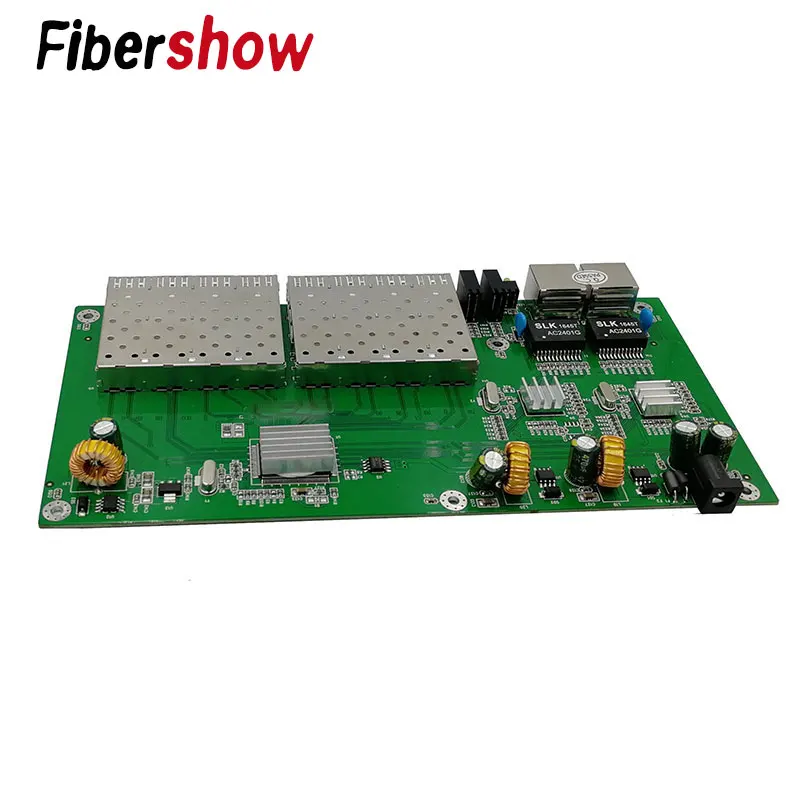 8 портов 1 25G SFP solt 2 RJ45 Gigabit Ethernet PCBA плата медиаконвертер 10/100/1000 M | Мобильные