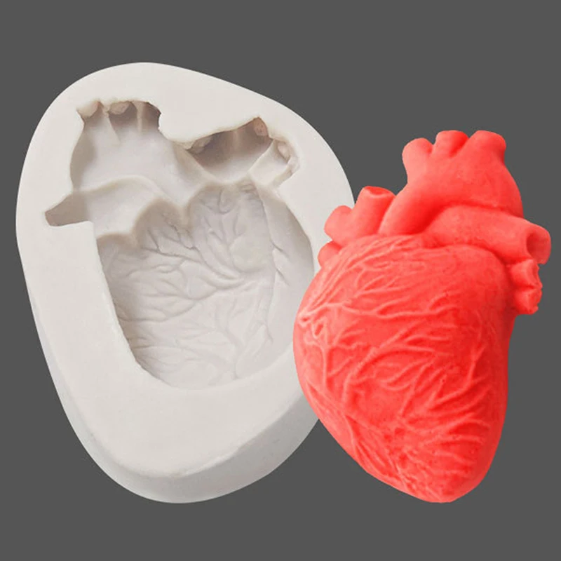 1 шт. Хэллоуин силиконовые 3d мыло сердце формы Рождественский вакуумный пресс