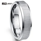 Мужское кольцо из карбида вольфрама JQUEEN, обручальные кольца из 100% карбида вольфрама 6 мм, подарочное ювелирное изделие для мужчин