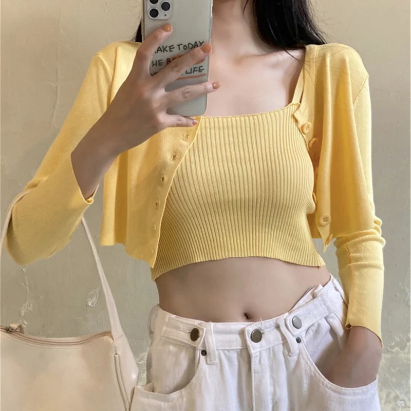 

Лидер продаж, короткий вязаный солнцезащитный кардиган для девушек, шаль, маленькое пальто в стиле мори, небольшой Топ без застежек, жилет, ж...