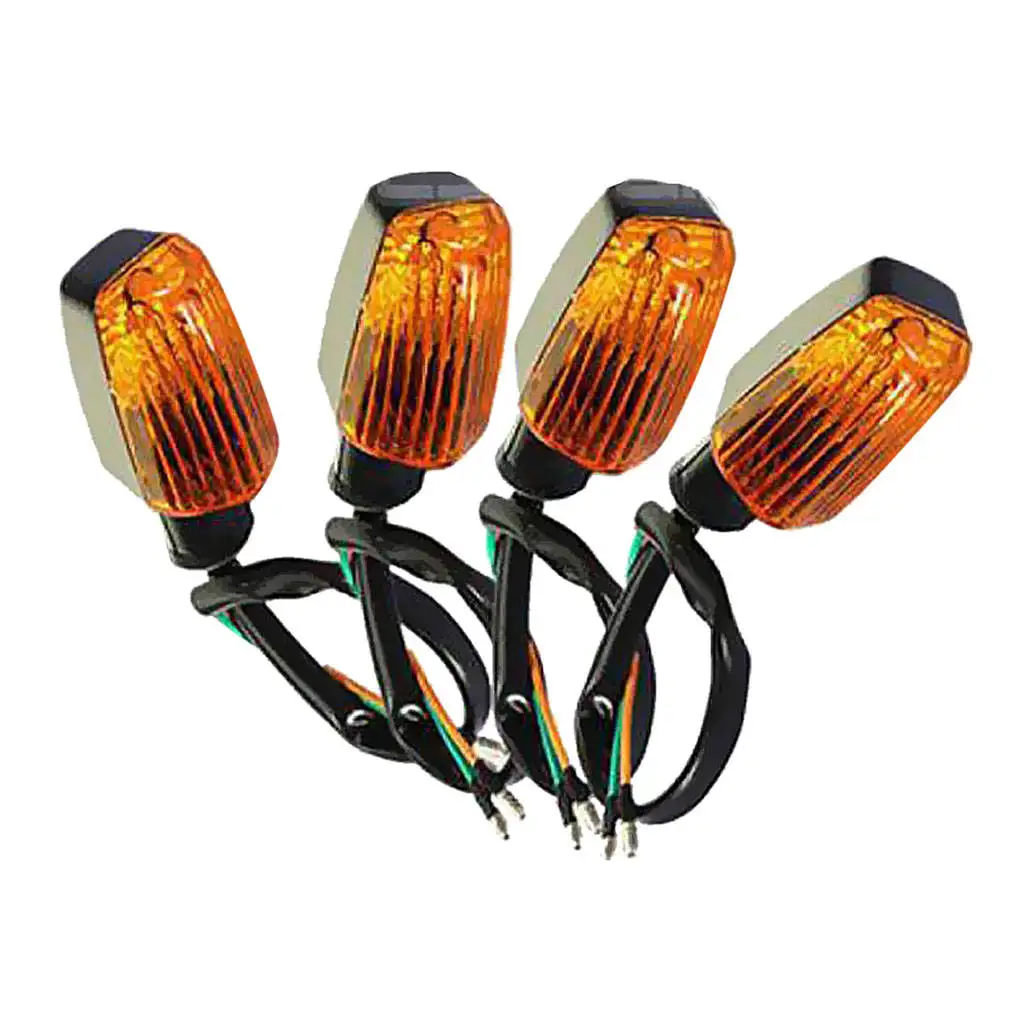 

4pcs Motorcycle Turn Signal Lamp Indicator Blinker 12V 3W Plastic High Performance
