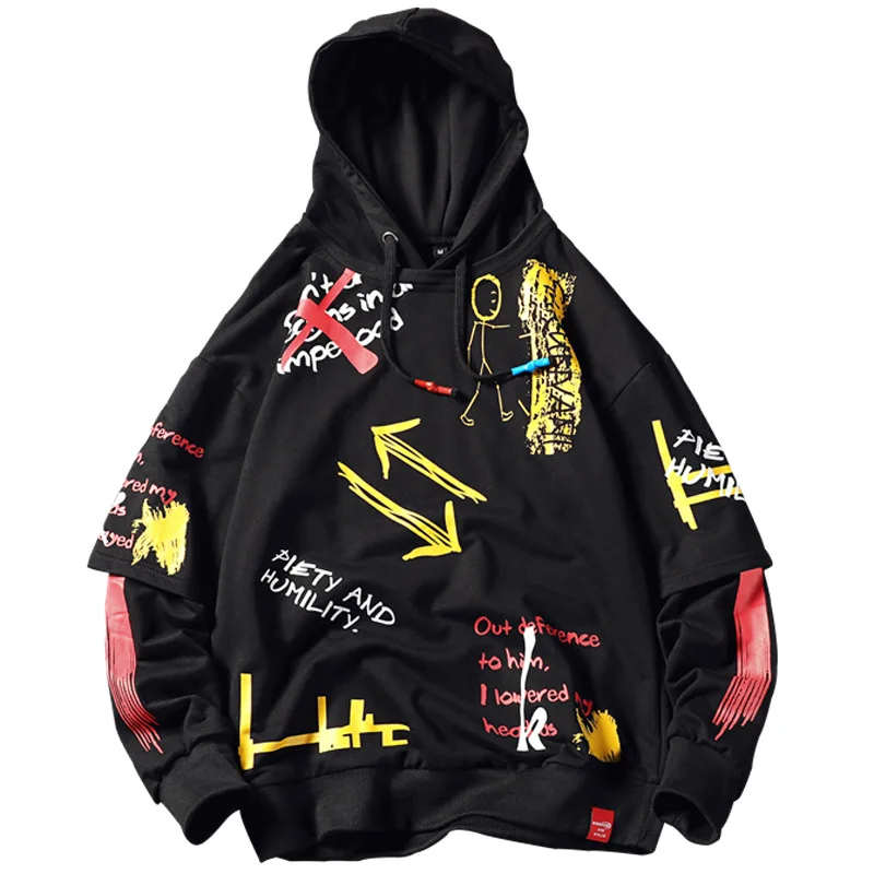 

2020 New Fashion Brand Men Hoodies Spring Autumn Casual Printing Hoodies Sweatshirts Men Street Hip hop Hoodies Sweatshirt Tops