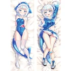 Новый дизайн аниме Gawr Gura VTuber Dakimakura обнимающая Подушка Чехол персиковая кожа Сексуальная Подушка Чехол