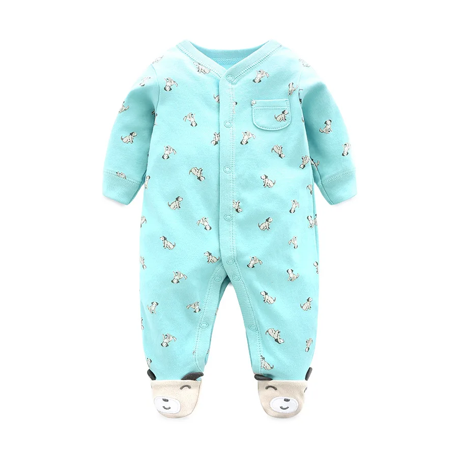 Детский хлопковый комбинезон весенняя одежда для новорожденных маленьких