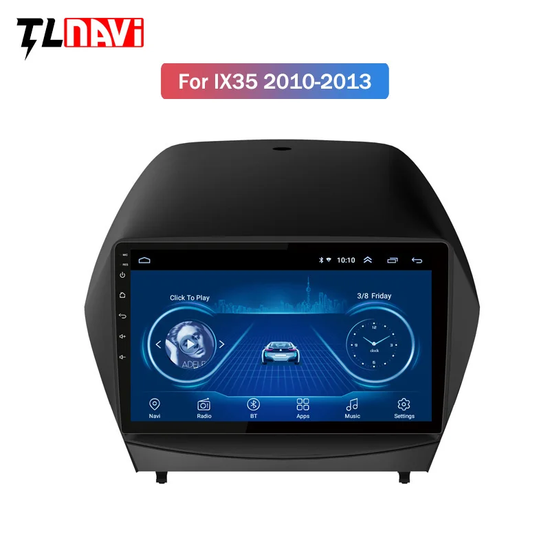 Android 8,1 " ips автомобильный радиоприемник для 2009 2010 2011 2012- hyundai IX35 GPS; Мультимедийный проигрыватель с Bluetooth wifi OBD2