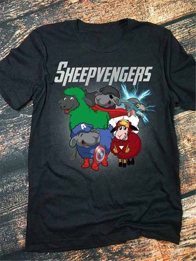 Овчарки Овцы Мстители Endgame футболка Черная Хлопковая мужская S 6Xl поставщик США 37Th