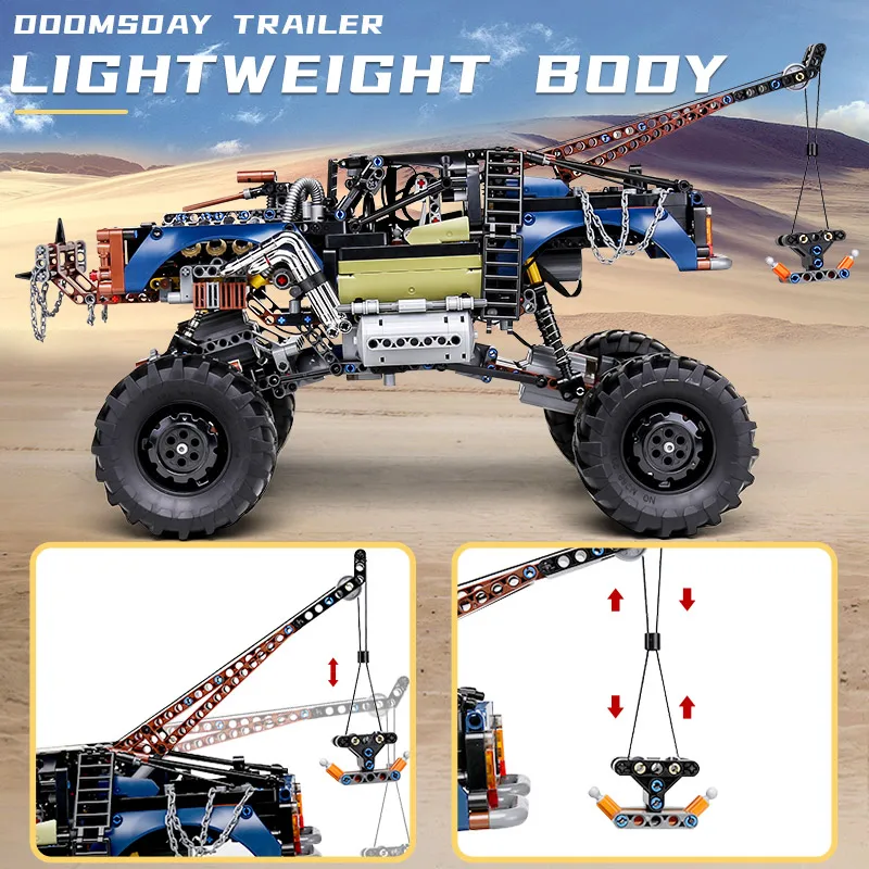 

MOULD KING 18006 APP High-Tech Car Toys The MOC-35305 Motorized Rebel Tow Truck Model Building Blocks Brick Kids Christmas Gift