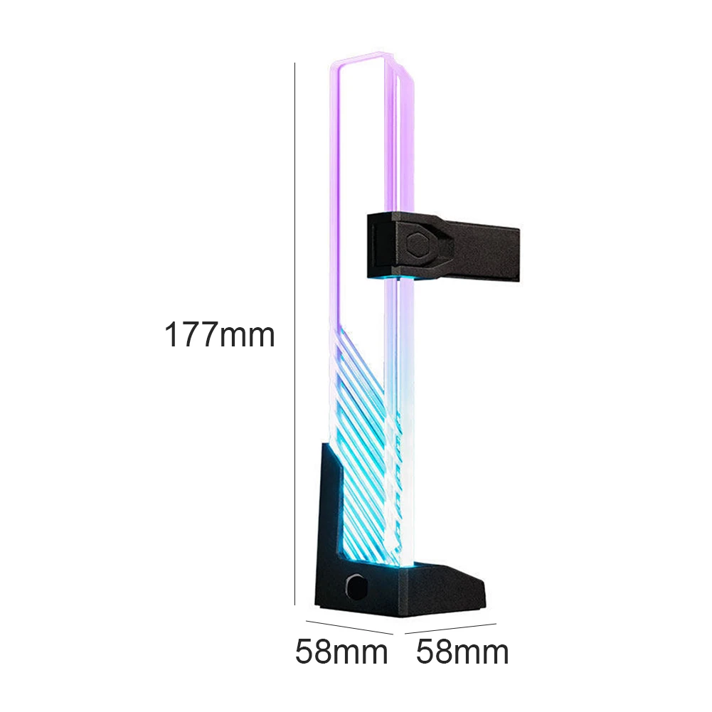 

Cooler Master ARGB Graphics Card Support Brace Vertical Adjustable Video Card GPU Holder Bracket for Desktop PC Computer