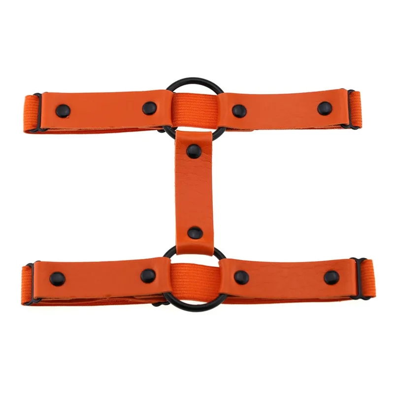 Подвязки из искусственной кожи в готическом стиле для девочек эластичные ремни